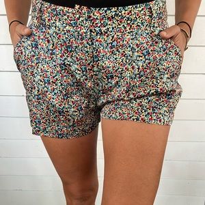 Anthropologie Corey Lynn Calter sz 8 Pleated Floral Silk Shorts